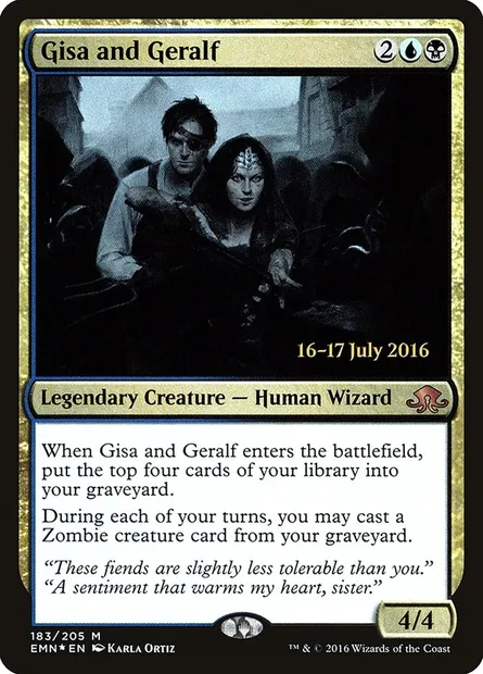 Gisa and Geralf, Magic card PEMN 183s — Eldritch Moon Promos set