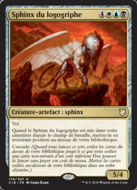 Sphinx du logogriphe, carte Magic C18 178 — extension Commander 2018