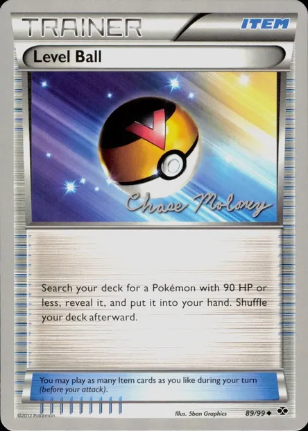 Level Ball, Pokémon card WCD12 089 — World Championship Decks 2012 set