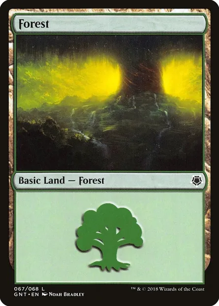 Forêt, carte Magic GNT 67 — extension Game Night