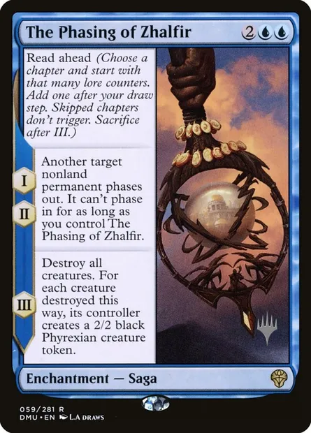 Le déphasage de Zhalfir, carte Magic PDMU 59p — extension Dominaria United Promos