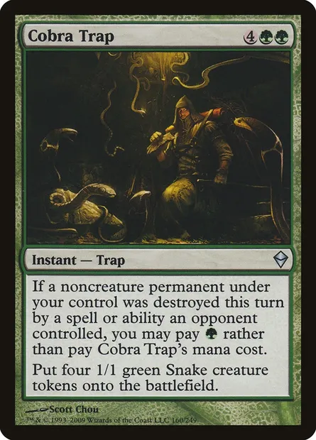 Cobra Trap, Magic card ZEN 160 — Zendikar set