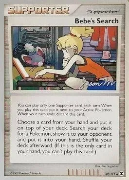 Bebe's Search, Pokémon card WCD09 089-5 — World Championship Decks 2009 set