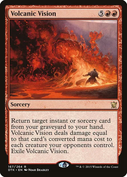 Volcanic Vision, Magic card DTK 167 — Dragons of Tarkir set