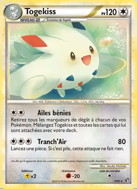 Togekiss, carte Pokémon UD 9 — extension Indomptable