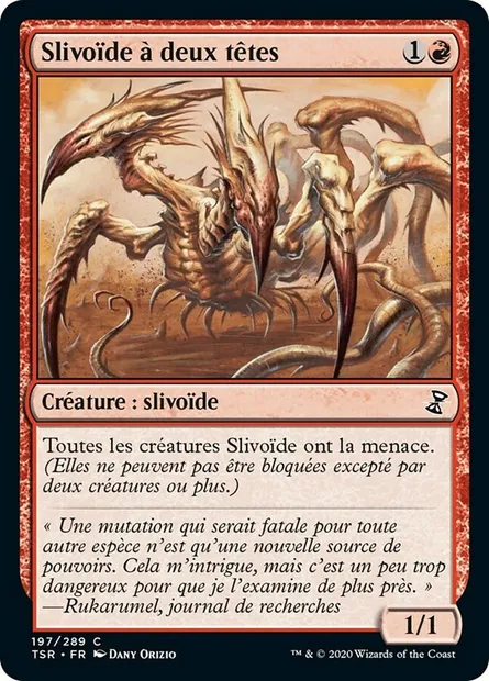Slivoïde à deux têtes, carte Magic TSR 197 — extension Spirale Temporelle Remastered