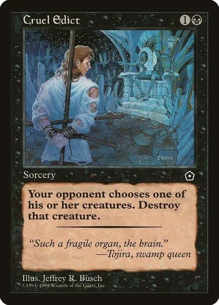 Édit cruel, carte Magic P02 67 — extension Portal Second Age