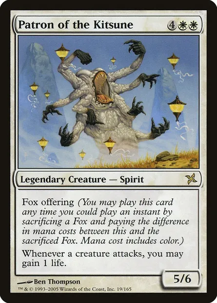 Patron des kitsune, carte Magic BOK 19 — extension Traîtres de Kamigawa