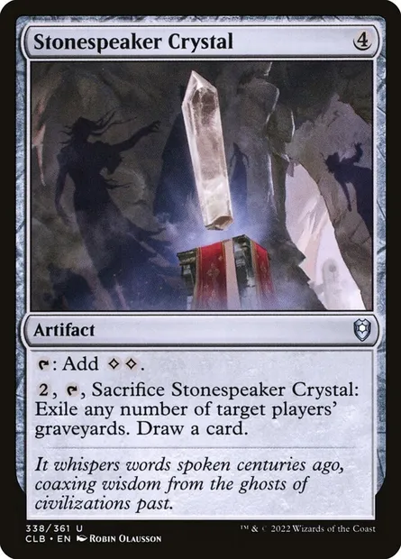 Stonespeaker Crystal, Magic card CLB 338 — Commander Legends: Battle for Baldur's Gate set