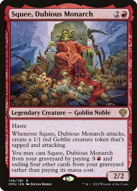 Squee, Dubious Monarch, Magic card DMU 146 — Dominaria United set