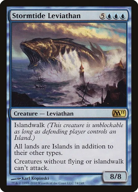 Stormtide Leviathan, Magic card M11 74 — Magic 2011 set
