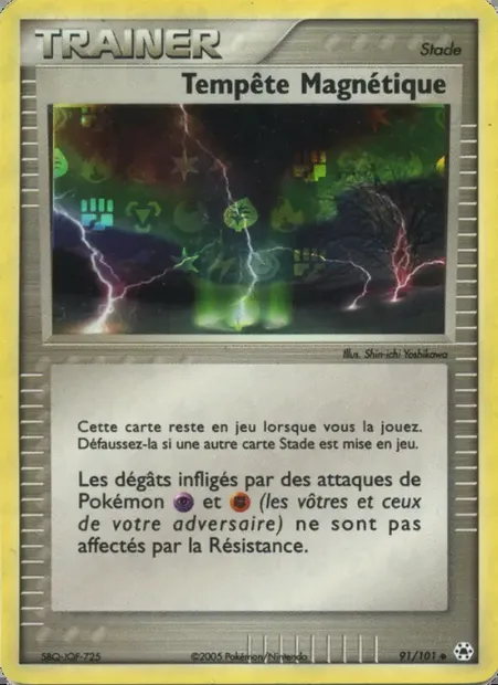 Tempête Magnétique, carte Pokémon HL 91 — extension EX Légendes Oubliées