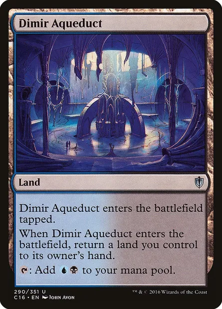 Dimir Aqueduct, Magic card C16 290 — Commander 2016 set