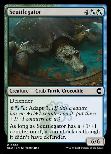 Scuttlegator, Magic card CLU 206 — Ravnica: Clue Edition set
