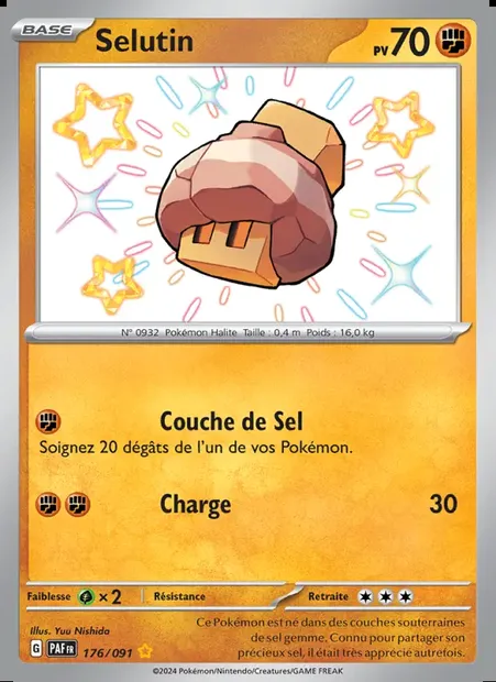 Selutin, carte Pokémon PAF 176 — extension Destinées de Paldea