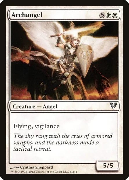 Archangel, Magic card AVR 5 — Avacyn Restored set