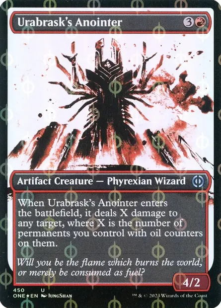 Urabrask's Anointer, Magic card ONE 450 — Phyrexia: All Will Be One set
