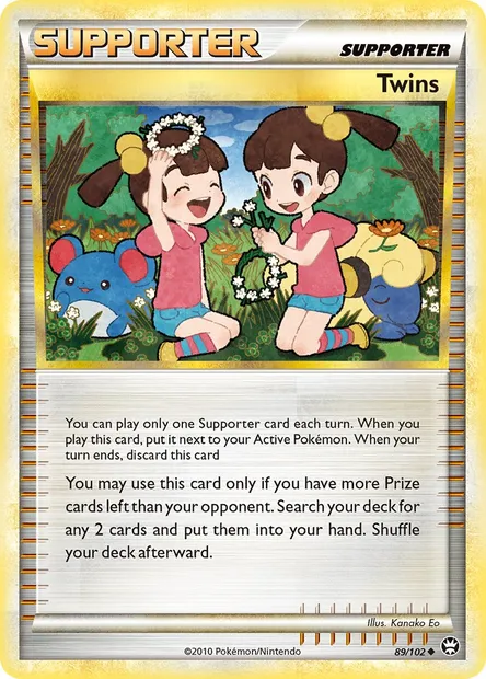 Twins, Pokémon card TM 89 — Triumphant set