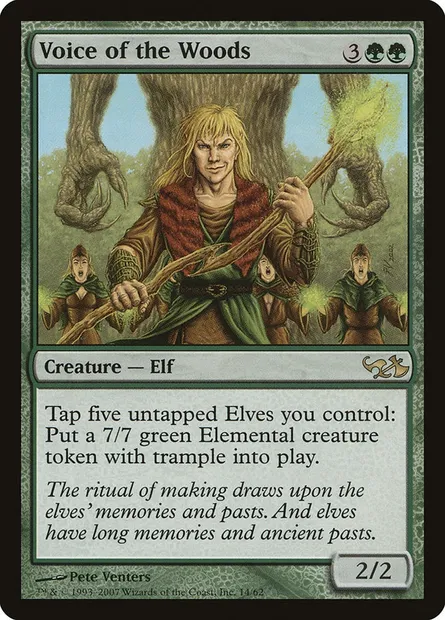 Voice of the Woods, Magic card DD1 14 — Duel Decks: Elves vs. Goblins set