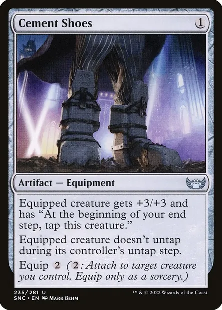 Cement Shoes, Magic card SNC 235 — Streets of New Capenna set