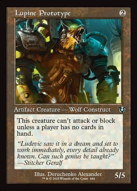 Prototype lupin, carte Magic INR 444 — extension Innistrad Remastered