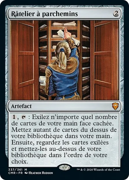 Râtelier à parchemins, carte Magic CMR 337 — extension Commander Legends