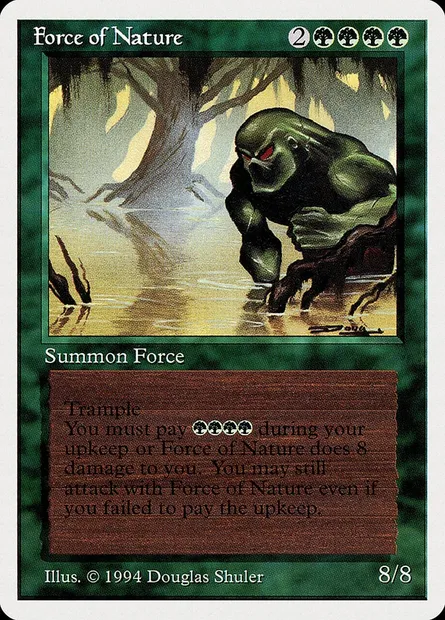 Force de la Nature, carte Magic SUM 196 — extension Summer Magic / Edgar