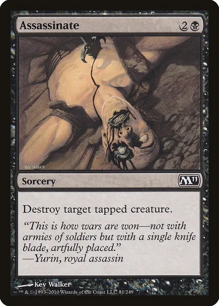 Assassinate, Magic card M11 81 — Magic 2011 set