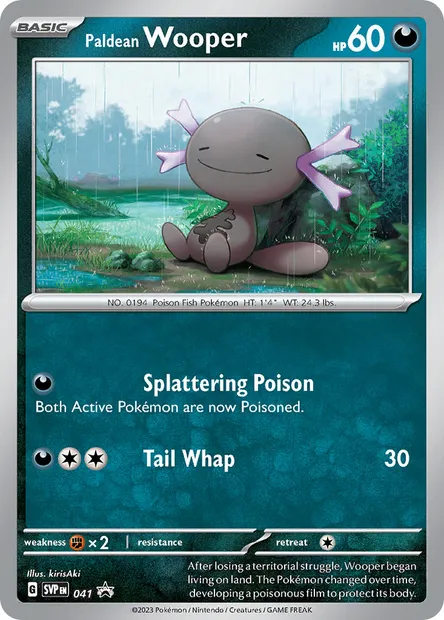 Paldean Wooper, Pokémon card PR-SV 041 — SVP Black Star Promos set