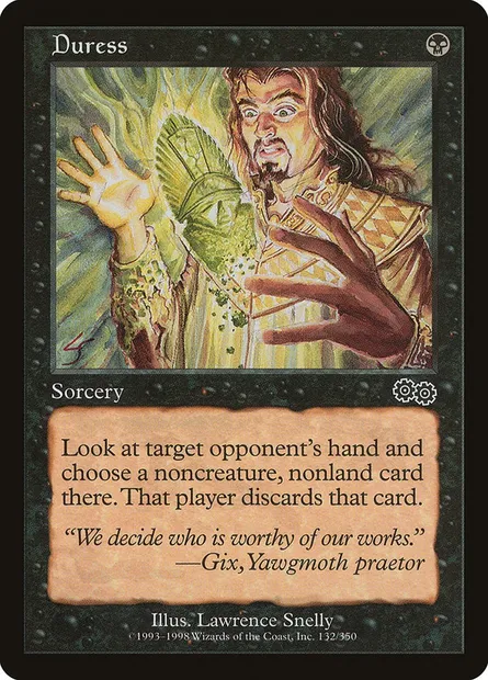 Duress, Magic card USG 132 — Urza's Saga set