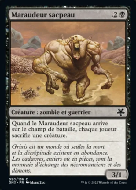 Maraudeur sacpeau, carte Magic GN3 50 — extension Game Night: Free-for-All