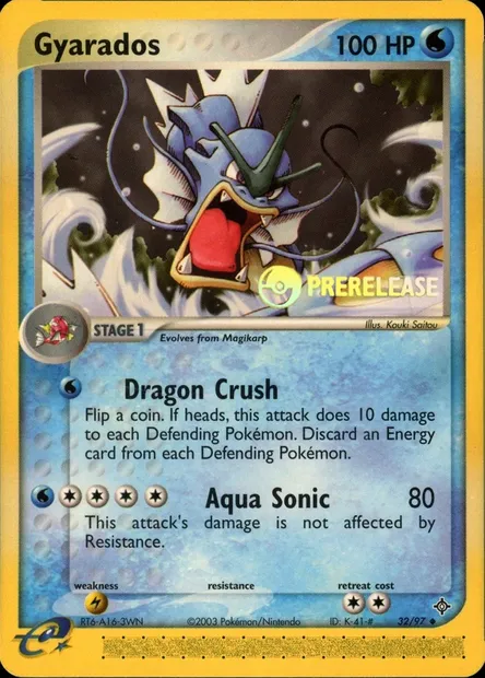 Gyarados, Pokémon card PRE 032 — Prerelease Promos set