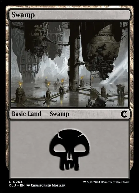 Swamp, Magic card CLU 264 — Ravnica: Clue Edition set