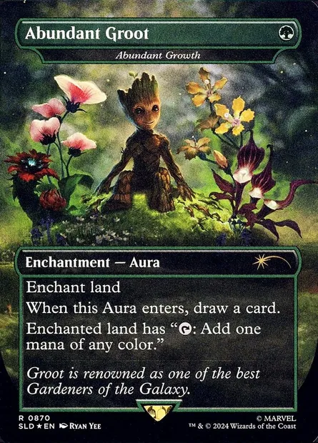 Croissance abondante, carte Magic SLD 870 — extension Secret Lair Drop