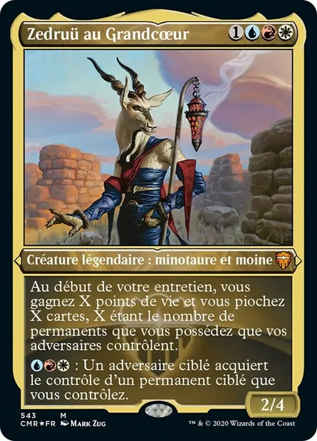 Zedruü au Grandcœur, carte Magic CMR 543 — extension Commander Legends