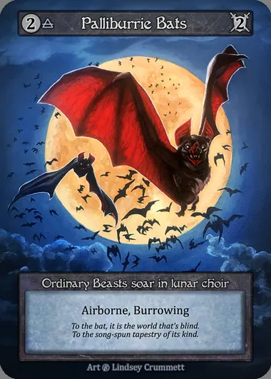 Palliburrie Bats, carte Sorcery BET 116 — extension Beta
