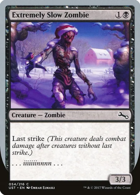 Extremely Slow Zombie, Magic card UST 54c — Unstable set