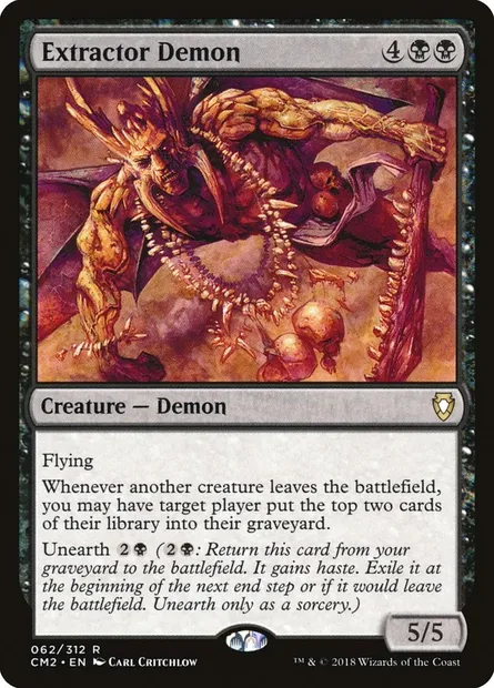 Extractor Demon, Magic card CM2 62 — Commander Anthology Volume II set
