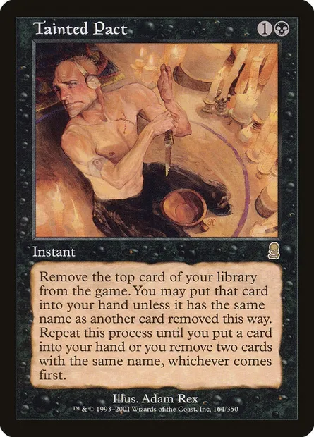 Tainted Pact, Magic card ODY 164 — Odyssey set