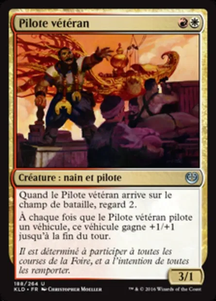 Pilote vétéran, carte Magic KLD 188 — extension Kaladesh
