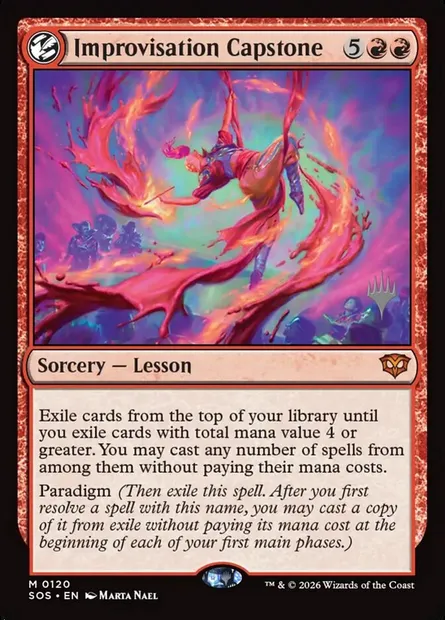 Improvisation Capstone, Magic card PSOS 120p — Secrets of Strixhaven Promos set