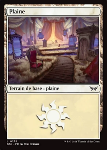 Plaine, carte Magic DSK 278 — extension Duskmourn: House of Horror