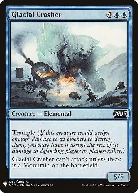 Glacial Crasher, Magic card PLST M15-57 — The List set
