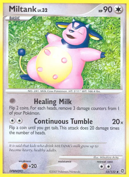 Miltank, Pokémon card SW 55 — Secret Wonders set