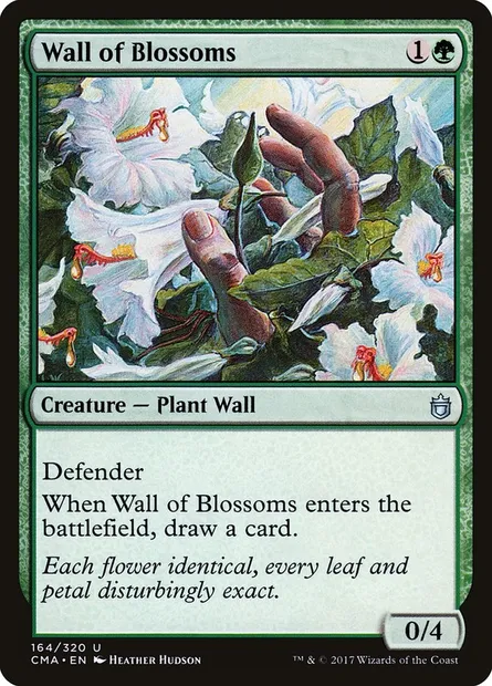 Mur de fleurs, carte Magic CMA 164 — extension Commander Anthology
