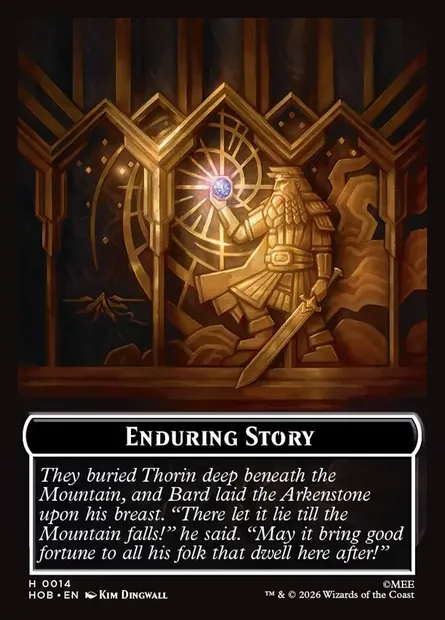 Enduring Story, Magic card THOB 14 — The Hobbit Tokens set