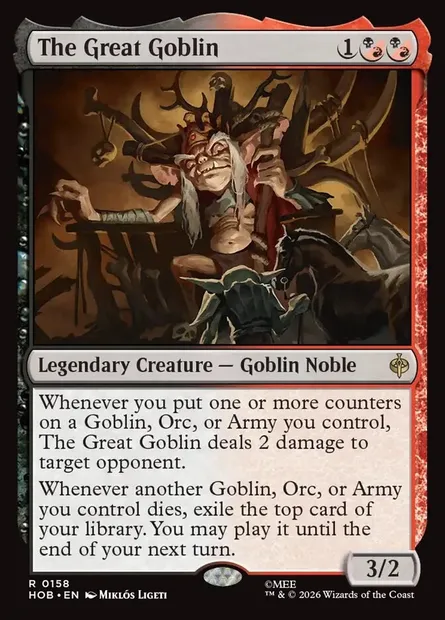 The Great Goblin, Magic card HOB 158 — The Hobbit set