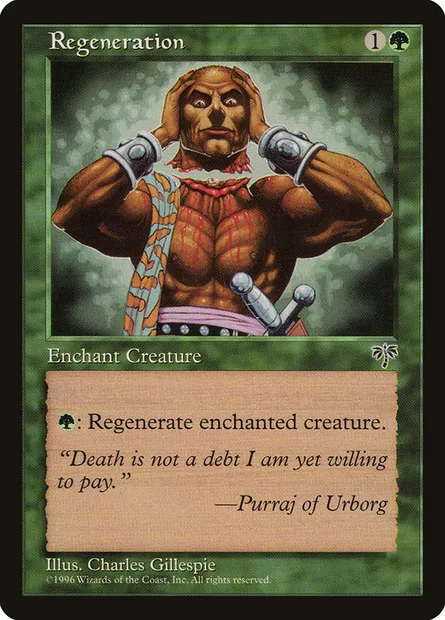 Regeneration, Magic card MIR 236 — Mirage set
