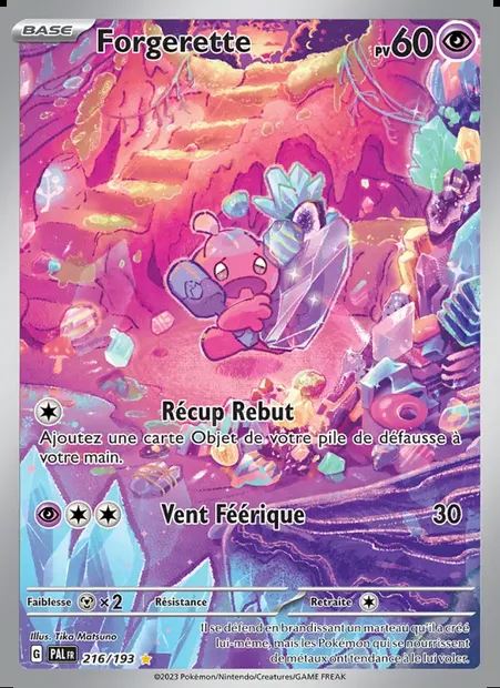 Forgerette, carte Pokémon PAL 216 — extension Évolutions à Paldea