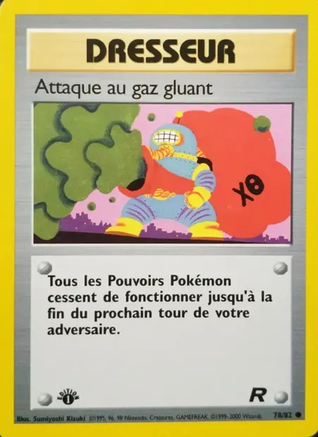 Attaque au gaz gluant, carte Pokémon TR 78 — extension Team Rocket